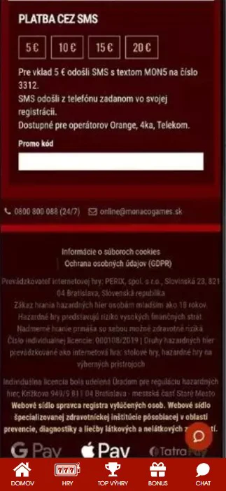monacobet korak 4