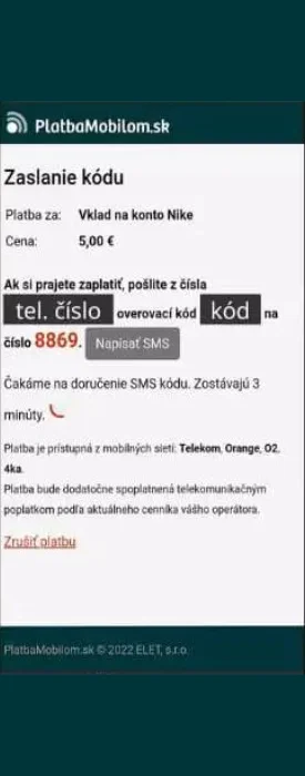 Počkajte na spracovanie.