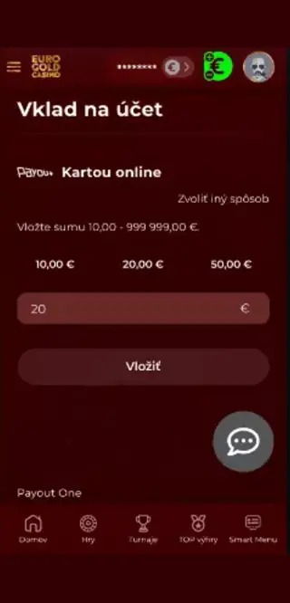 Vyplnenie údajov o karte