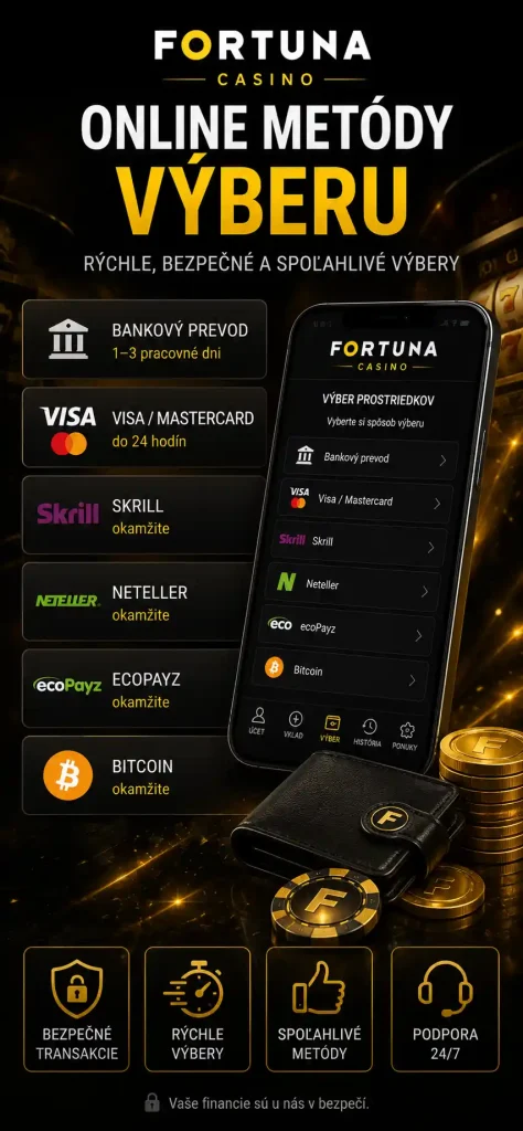 Fortuna Casino Online Metódy Výberu