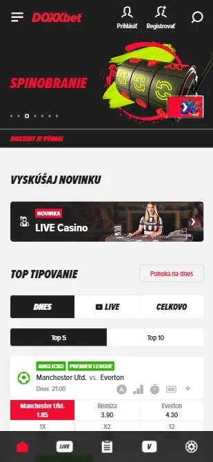 Promo kód DOXXbet 