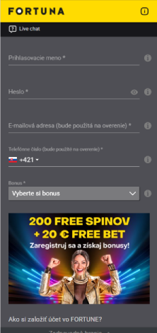 Zaregistruj sa