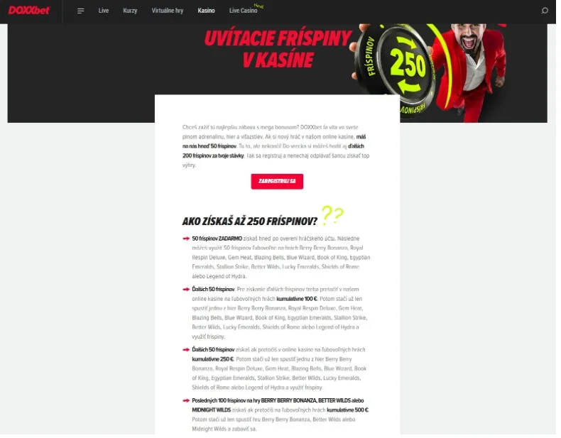 Promo kód DOXXbet